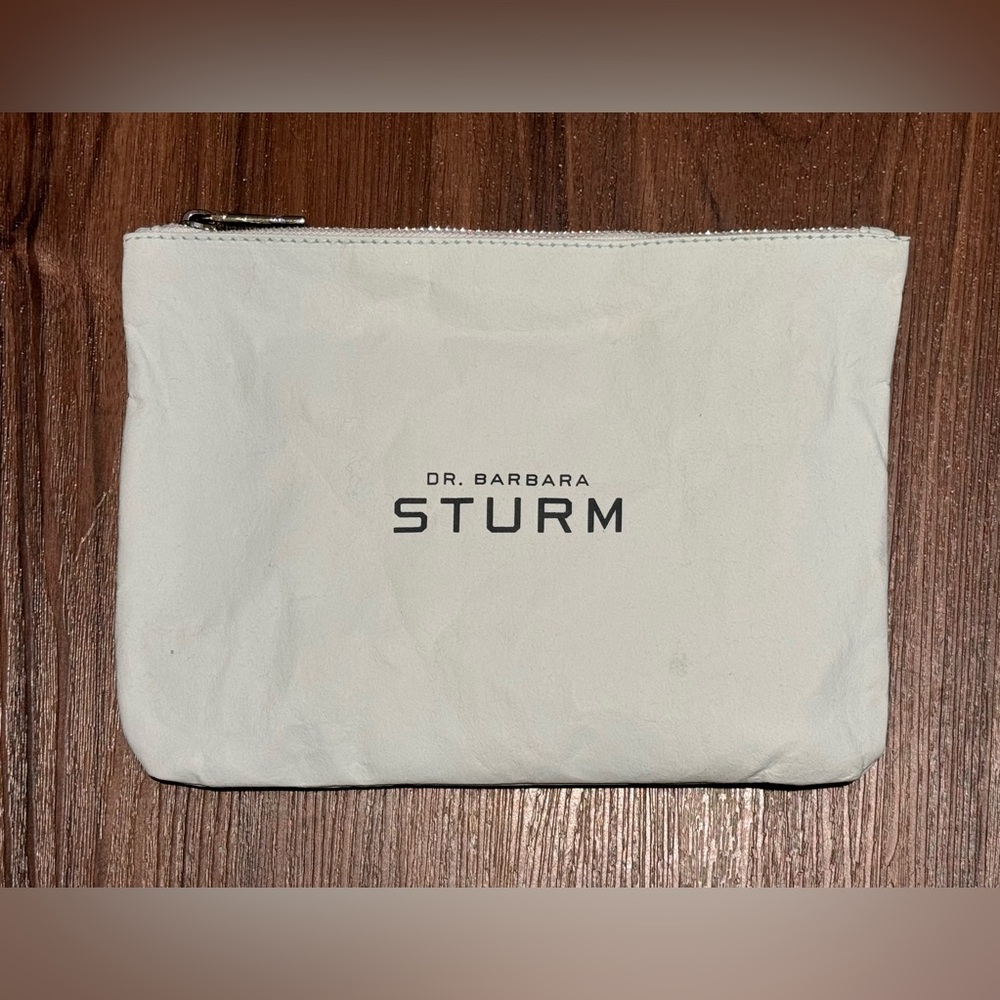 New Dr. Barbara Sturm Reusable Craft Paper Bag Cosmetic Pouch